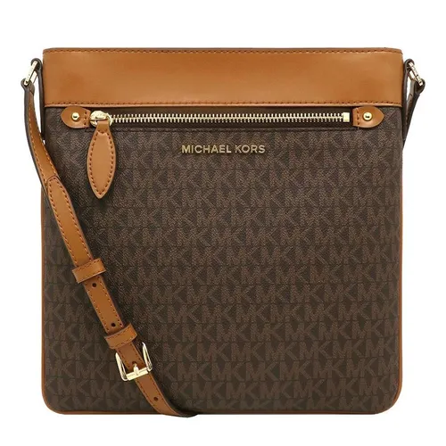 Túi Đeo Chéo Nữ Michael Kors MK Logo Crossbody 35S9GI7C7B Bag Màu Nâu