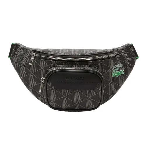 Túi Đeo Hông Nam Lacoste Men’s The Blend Monogram Print Belt Bag NH4295 - L83 Màu Đen