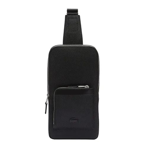 Túi Đeo Vai Nam Lacoste Men's Chantaco Snug Leather Bag 0100-LACNH3633CE000 Màu Đen