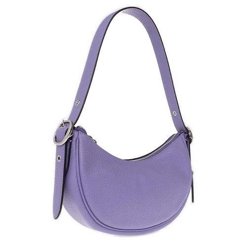Túi Đeo Vai Nữ Coach Purple Soft Pebble Leather Luna Shoulder Bag CC439 Màu Tím-2