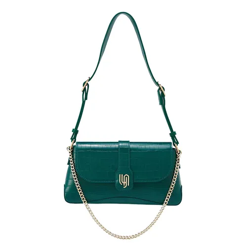 Túi Đeo Vai Nữ Lyn Infinite Meta Crossbody Bags LL23MBF264 Green Màu Xanh Lá