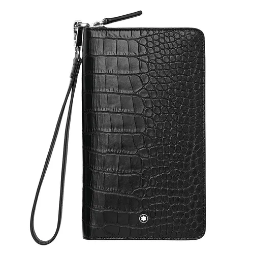 Ví Cầm Tay MontbLanc Meisterstuck Selection Leather Travel Wallet 126648 Màu Đen