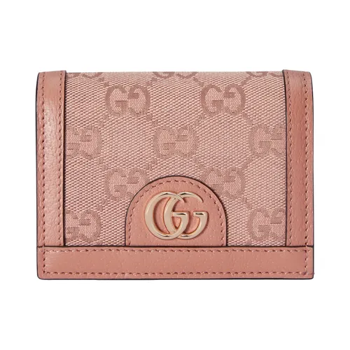 Túi xách - Ví Nữ Gucci Ophidia GG Card Wallet 523155 FACC7 5748 Màu Hồng - Vua Hàng Hiệu