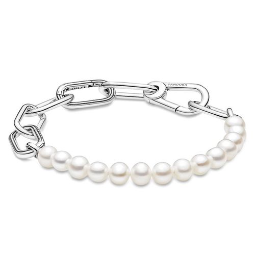 Vòng Đeo Tay Nữ Pandora ME Treated Freshwater Cultured Pearl Bracelet 599694C01 Màu Bạc