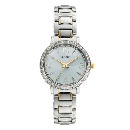Đồng hồ - Đồng Hồ Nữ Citizen Quartz Watch EL3044-54D Màu Bạc - Vàng Gold - Vua Hàng Hiệu