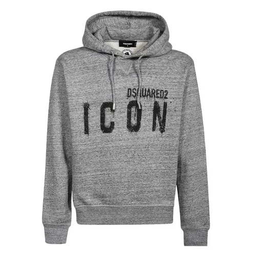 Thời trang DSquared2 Áo Hoodie - Áo Hoodie Nam Dsquared2 Grey With ICON Logo Printed S79GU0057 S25477 Màu Xám - Vua Hàng Hiệu