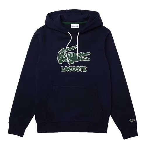 Thời trang Lacoste Áo Hoodie - Áo Hoodie Nam Lacoste Men's Fleece SH0064 51 166 Màu Xanh Navy Size L - Vua Hàng Hiệu