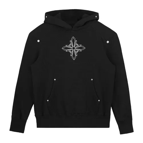 Thời trang - Áo Hoodie Nữ SMFK Black Baroque Compass Pattern CH003B Màu Đen - Vua Hàng Hiệu