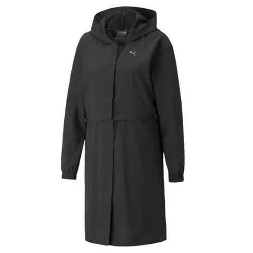 Áo Khoác Gió Dáng Dài Nữ Puma Studio Wear 521914 Women's Windbreaker Jacket Studio Wear Black Màu Đen Size M - Thời trang - Vua Hàng Hiệu