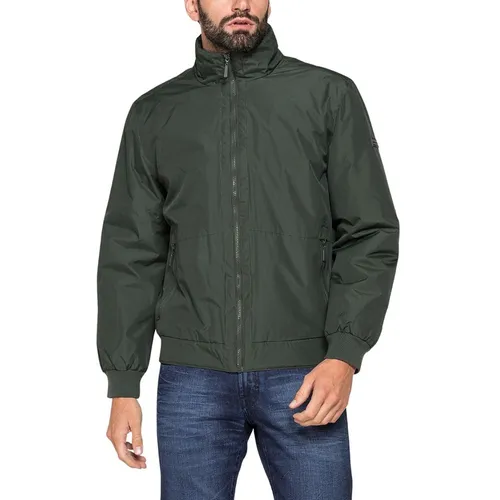 Áo Khoác Gió Nam Carrera Jeans Lót Nỉ Jacket With Fleece Lining 408B1425A_798 Màu Xanh Green Size L