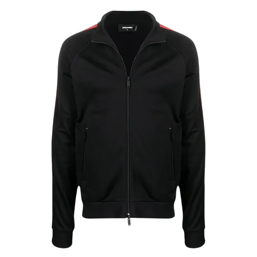 Thời trang - Áo Khoác Nam Dsquared2 Black With Red Tape S74HG0106 S25497 Màu Đen - Vua Hàng Hiệu