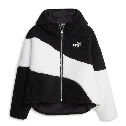 Thời trang Puma Áo khoác - Áo Khoác Nữ Puma Big Cat Kadın Siyah Polar Ceket 675370_01 Màu Đen Trắng Size M - Vua Hàng Hiệu
