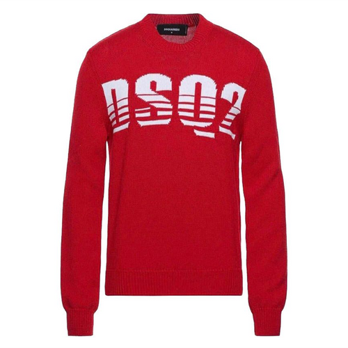 Áo Len DSquared2 Logo DSQ2 Sweaters Màu Đỏ Size M
