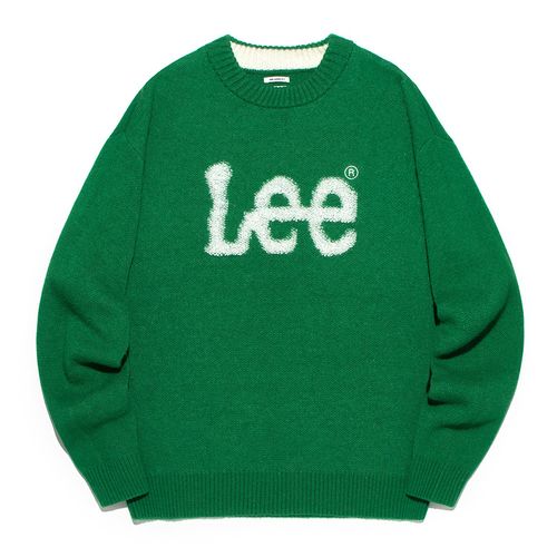 Áo Len Lee Big Twitch Logo LE2303KT02GN Màu Xanh Green