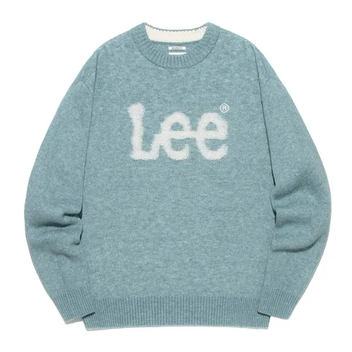 Lee - Áo Len Lee Big Twitch Logo LE2303KT02SG Màu Xanh Blue - Vua Hàng Hiệu