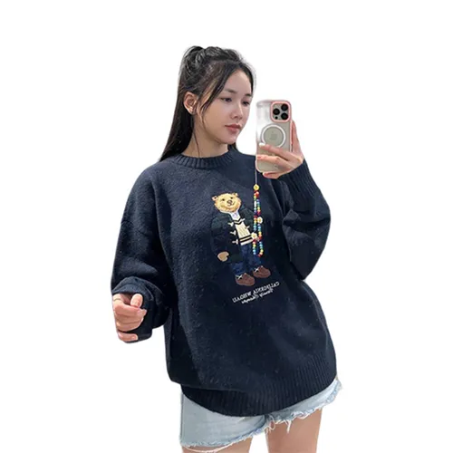Áo Len WHOAU Sweater Calstate Màu Xanh Navy - Thời trang - Vua Hàng Hiệu