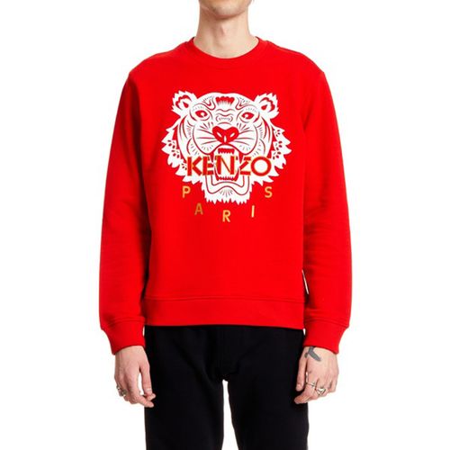 Áo Nỉ Sweater Kenzo Tigre Homme De Coloris Rouge Màu Đỏ Size S-3