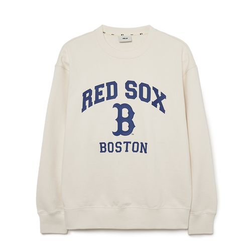 Áo Nỉ Sweater MLB arsity Boston Red Sox 3AMTV0134-43CRD Màu Trắng Kem