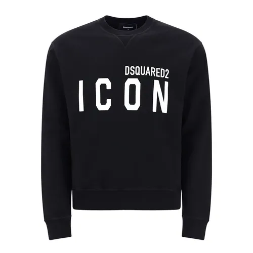 Áo Nỉ Sweater Nam Dsquared2 Be Icon Cool Logo S74GU0496 Màu Đen Size M