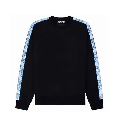 Áo Nỉ Nam Versace Jeans Sweatshirts In Black Màu Đen Size XS