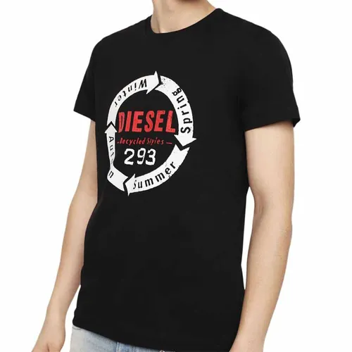 Diesel - Áo Phông Nam Diesel New T-Dieo-C1 Malietta Tshirt GA04 Màu Đen Size L - Vua Hàng Hiệu