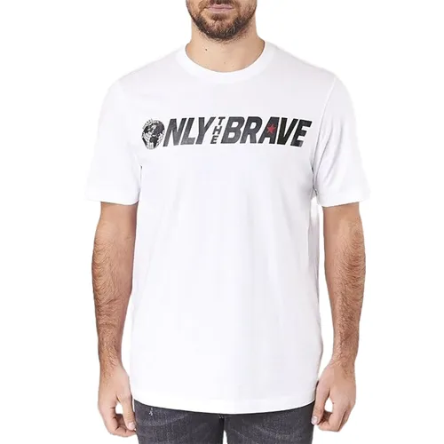 Diesel - Áo Phông Nam Diesel T-Just-SV Maglietta Tshirt Màu Trắng Size L - Vua Hàng Hiệu
