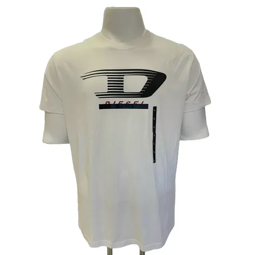 Thời trang - Áo Phông Nam Diesel T-Just-Y4 Tshirt Màu Trắng Size L - Vua Hàng Hiệu
