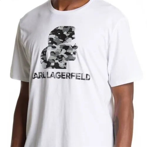 Thời trang Karl Lagerfeld - Áo Phông Nam Karl Lagerfeld Tshirt LM1G2090 GB03 Màu Trắng Size M - Vua Hàng Hiệu