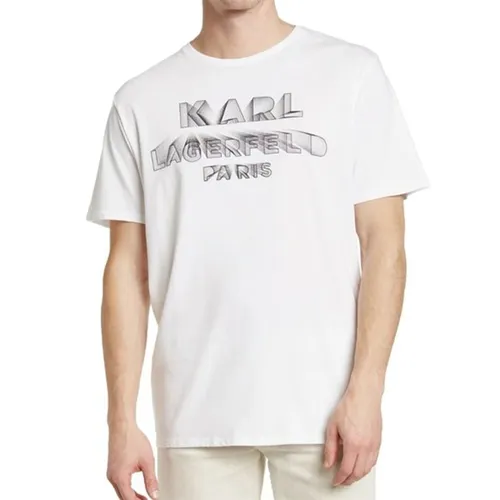 Áo Phông Nam Karl Lagerfeld Tshirt LM1G2127 Màu Trắng Size M