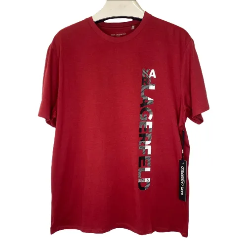 Thời trang Karl Lagerfeld - Áo Phông Nam Karl Lagerfeld Tshirt LM2G2527 GB03 Màu Đỏ Đô Size M - Vua Hàng Hiệu
