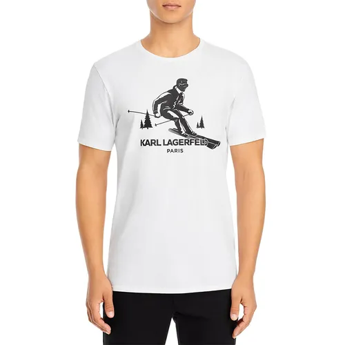 Áo Phông Nam Karl Lagerfeld Tshirt Ski LM1G2196 GA03 Màu Trắng Size XL