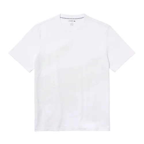 Áo Phông Nam Lacoste Men's Crocodile Print Crew Neck Cotton Lounge T-Shirt TH1292 001 Màu Trắng Size M