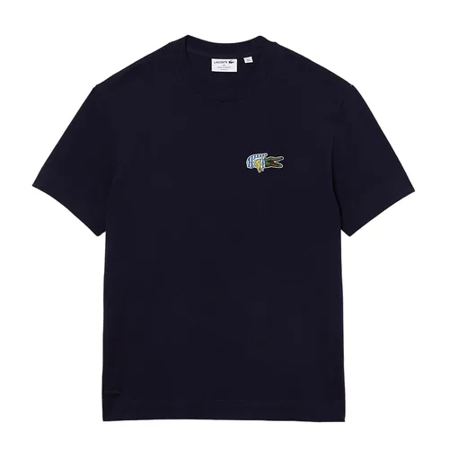 Áo Phông Nam Lacoste Men's Holiday Relaxed Fit Comic Effect Badge T-shirt TH1362 166 Màu Xanh Navy Size 4 - Thời trang - Vua Hàng Hiệu
