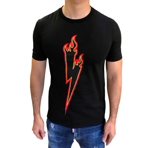 Neil Barrett - Áo Phông Nam Neil Barrett PBJT528S Tshirt Màu Đen Size XS - Vua Hàng Hiệu