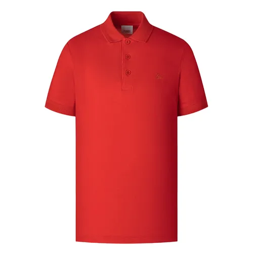 Áo Polo Nam Burberry Red Eddie With Equestrian Knight Embroidered 8067588 Màu Đỏ - Thời trang - Vua Hàng Hiệu
