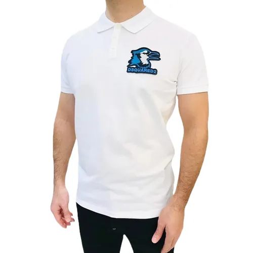 Áo Polo Nam Dsquared2 Polo Shirt Màu Trắng Size M - Thời trang - Vua Hàng Hiệu