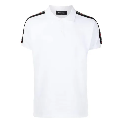 Thời trang DSquared2 Áo Polo - Áo Polo Nam Dsquared2 Polo Shirt S74GL0050 Màu Trắng Size M - Vua Hàng Hiệu