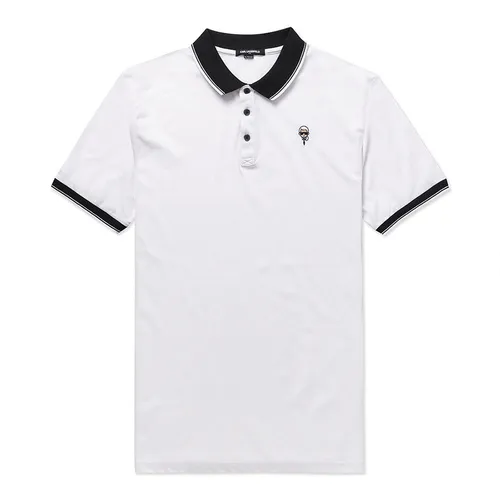 Karl Lagerfeld Áo Polo - Áo Polo Nam Karl Lagerfeld Head Patch Polo Shirt LM2K4047 GB03 Màu Trắng Size L - Vua Hàng Hiệu