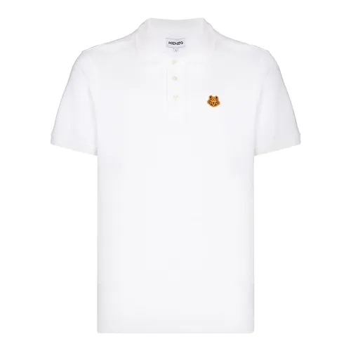 Thời trang Kenzo Trắng - Áo Polo Nam Kenzo Tiger Crest Short Sleeve Polo Shirt 4PU01B Màu Trắng Size M - Vua Hàng Hiệu