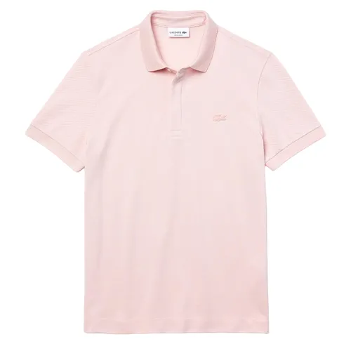 Thời trang - Áo Polo Nam Lacoste Men's Paris Regular Fit Stretch Cotton Piqué PH5522 ADY Màu Hồng Nhạt Size 2 - Vua Hàng Hiệu