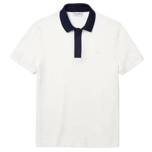 Áo Polo Nam Lacoste Smart Paris With Cotton Petit Piqué PH5367 51 EV0 Màu Trắng Size 6