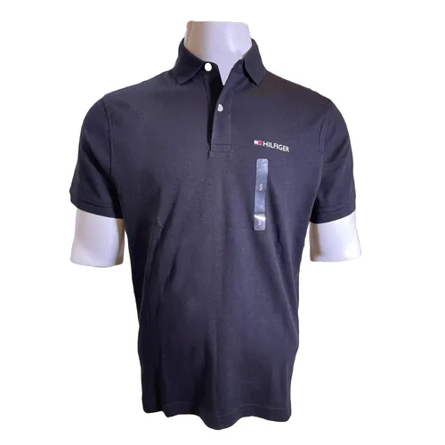 Thời trang Tommy Hilfiger Áo Polo - Áo Polo Nam Tommy Hilfiger Polo Shirt 78j5591 001 78j5592 001 GC04 Màu Đen Size L - Vua Hàng Hiệu