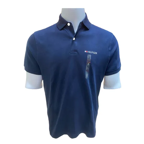 Thời trang Tommy Hilfiger Áo Polo - Áo Polo Nam Tommy Hilfiger Polo Shirt 78j5592 411 GD04 Màu Xanh Navy Size L - Vua Hàng Hiệu