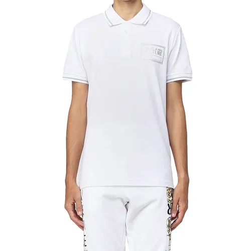 Áo Polo Nam Versace Jeans Couture Polo Shirt 73GAGT03 Màu Trắng Size L