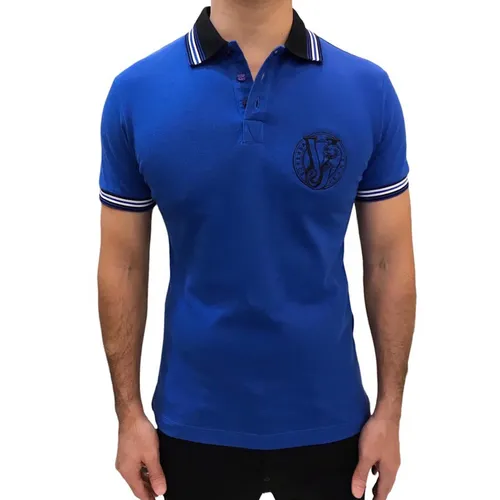 Thời trang - Áo Polo Nam Versace Jeans Polo Shirt 3GTA7P1 Màu Xanh Dương Size 46 - Vua Hàng Hiệu