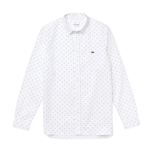 Áo Sơ Mi Dài Tay Nam Lacoste Men's Printed Cotton Poplin Shirt CH6904 522 Màu Trắng Size 41 - Thời trang - Vua Hàng Hiệu