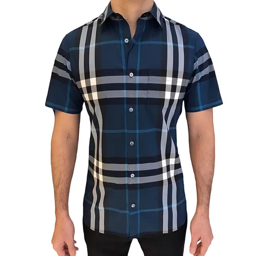 Áo Sơ Mi Nam Burberry 4008957 Shirt Màu Xanh Size XS