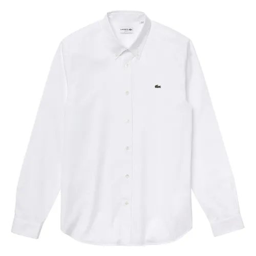 Áo Sơ Mi Nam Lacoste Men’s Slim Fit Premium Cotton Shirt CH1843 51 001 Màu Trắng Size 40 - Thời trang - Vua Hàng Hiệu