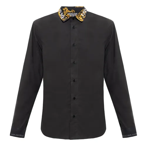Áo Sơ Mi Versace Men's Shirt 73GAL2SB08506 899 Black Màu Đen Size 44