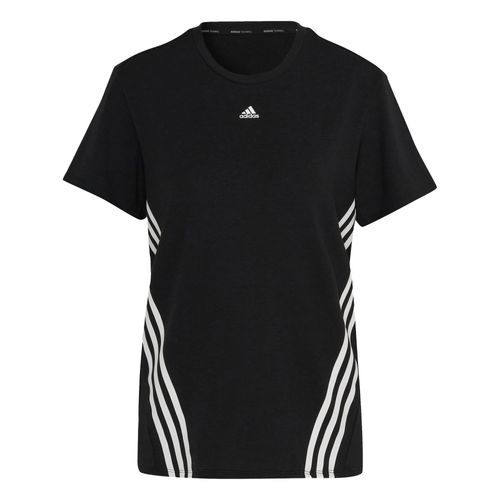 Áo Thun Nữ Adidas Icons 3 Bar Trainicons T-Shirt HK6975 Màu Đen Size 2XS